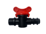 Van khóa ren ngoài 21 ra ống LDPE 20mm