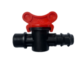 Van khóa ren ngoài 21 ra ống LDPE 20mm