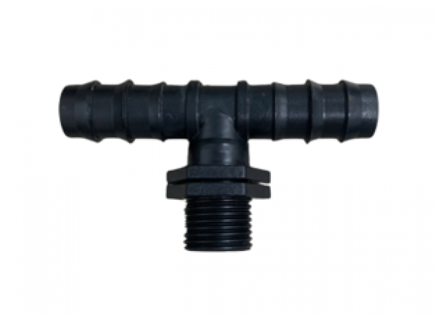 Tê ren 21 ra 2 ống LDPE 20mm