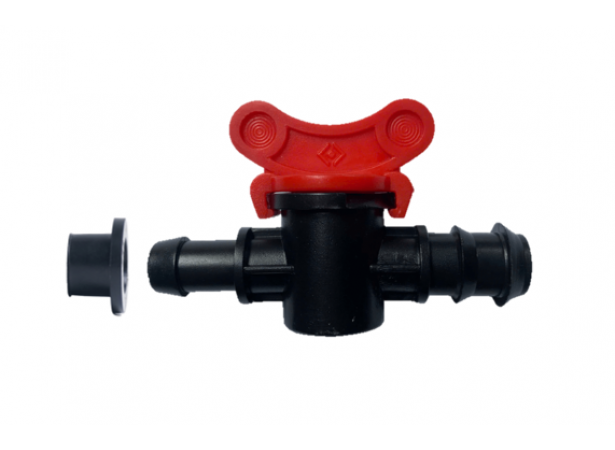 Van khóa khởi thủy + ron cao su ống LDPE 20mm